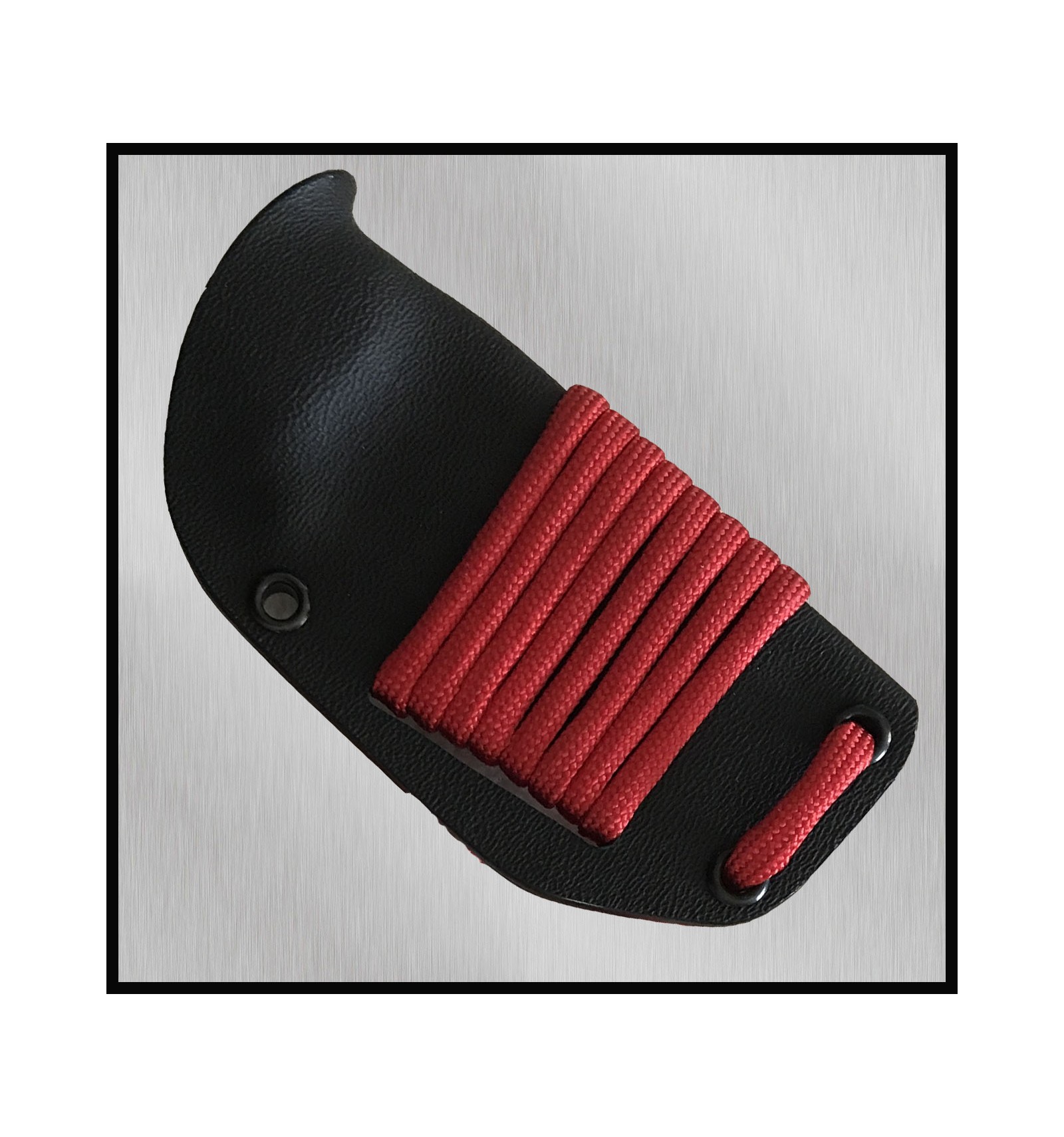 Faca tática Nieto Chamán micra com cabo micarta preto e lâmina de aço AN-58 de 6 cm