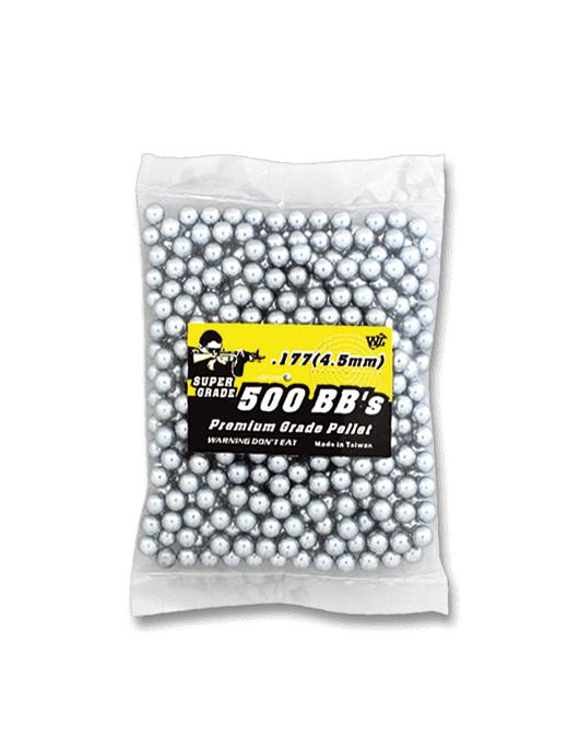 Sachet de 500 plombs acier pour airsoft calibre 4,5 mm