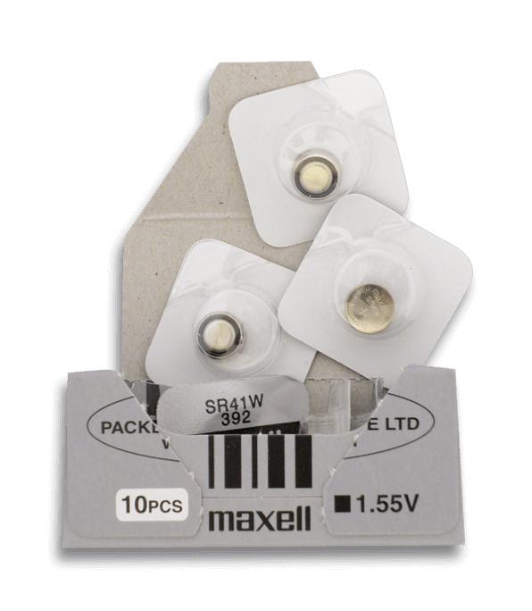 Pack de dix piles Maxell G3-LR41-392-SR41-192