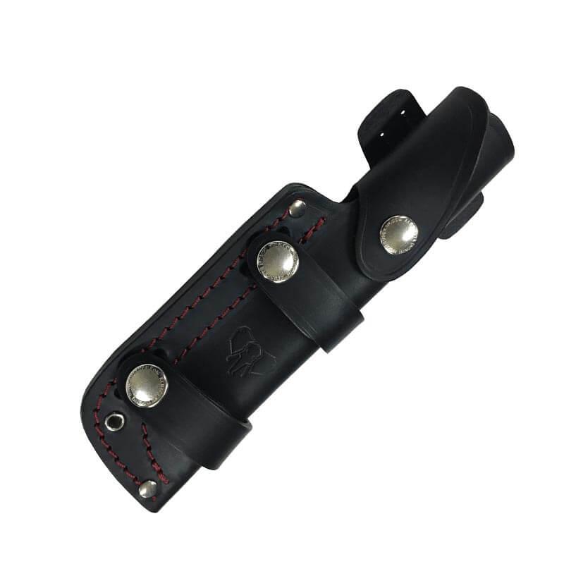 Couteau Bushcraft BS9 QUERCUS Cudeman. Manche en micarta noir. Couverture multipositions.