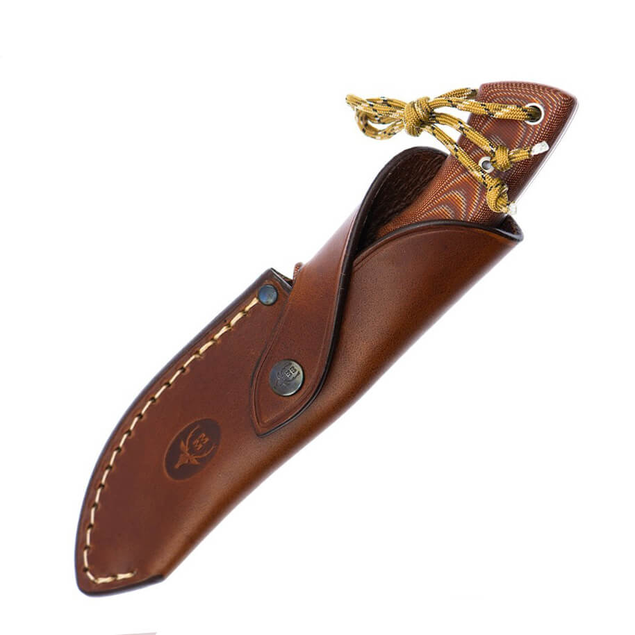 Couteau tactique Muela Gavilan C avec manche en micarta marron et lame de 12,5 cm