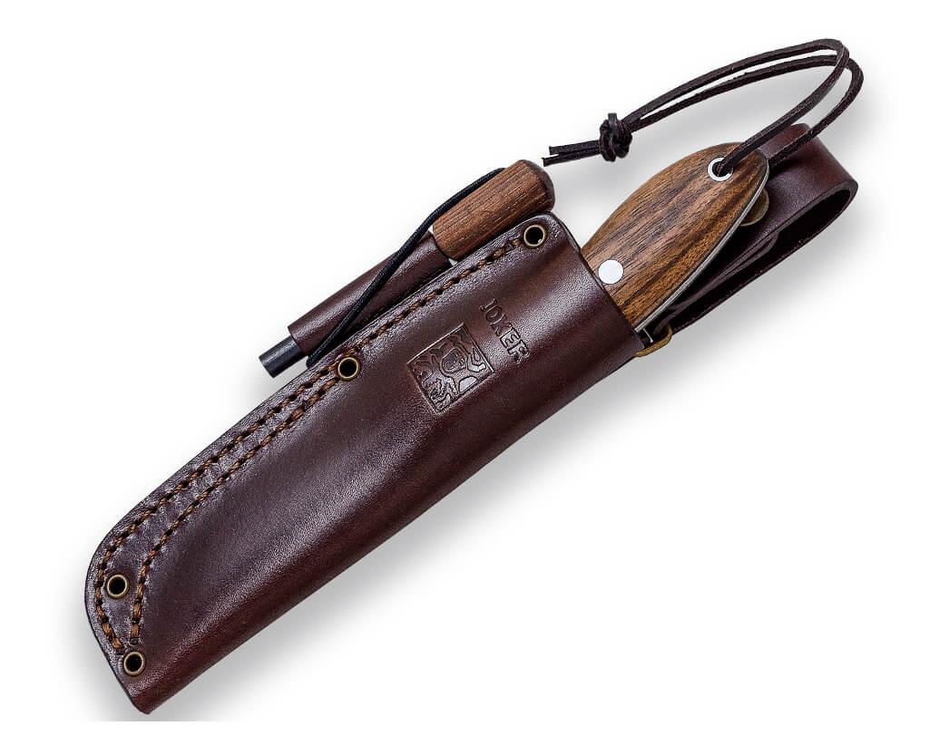 Coltello da boscaglia Joker BS9 Canadiense con manico in noce e selce