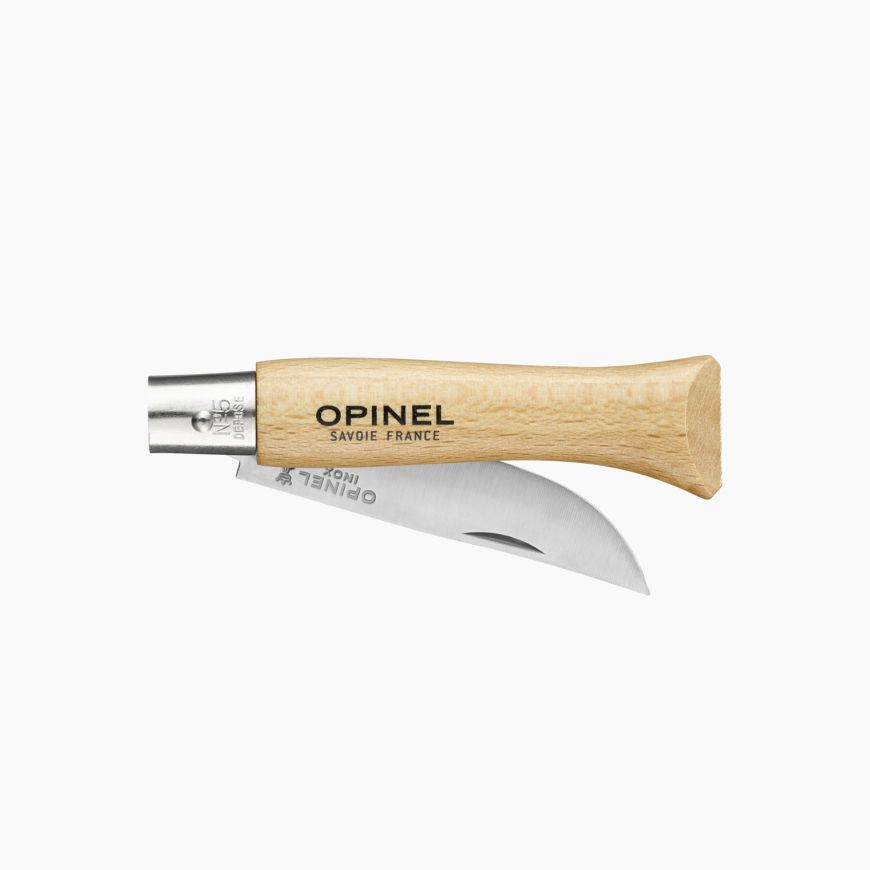Opinel Nº 5 con hoja de acero inoxidable y mango de madera de haya barnizada