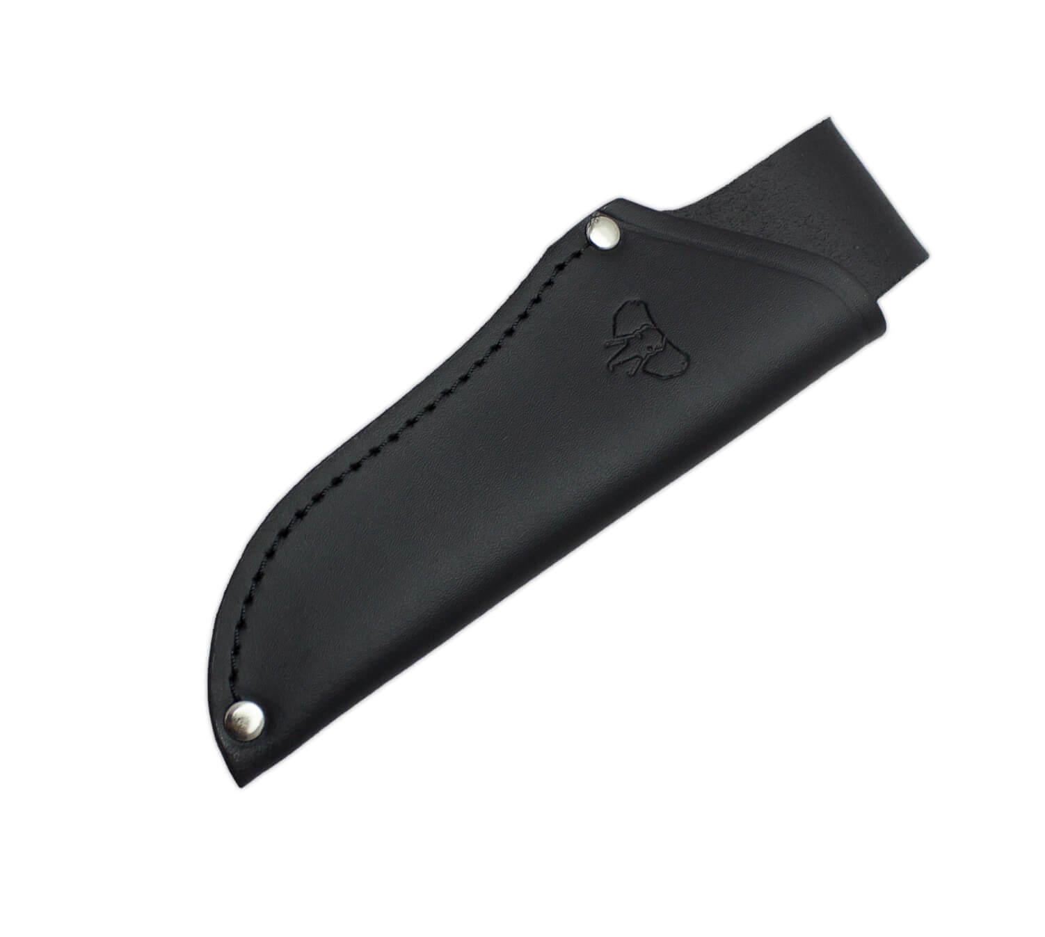 Cudeman Jagdmesser mit Clip Point 151-H mit schwarzem Gummigriff und 10 cm langer Klinge