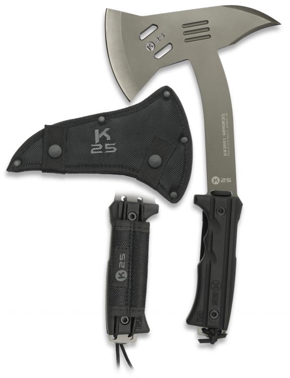 Machado K25 em preto com lâmina de 4,8 mm de espessura e comprime...