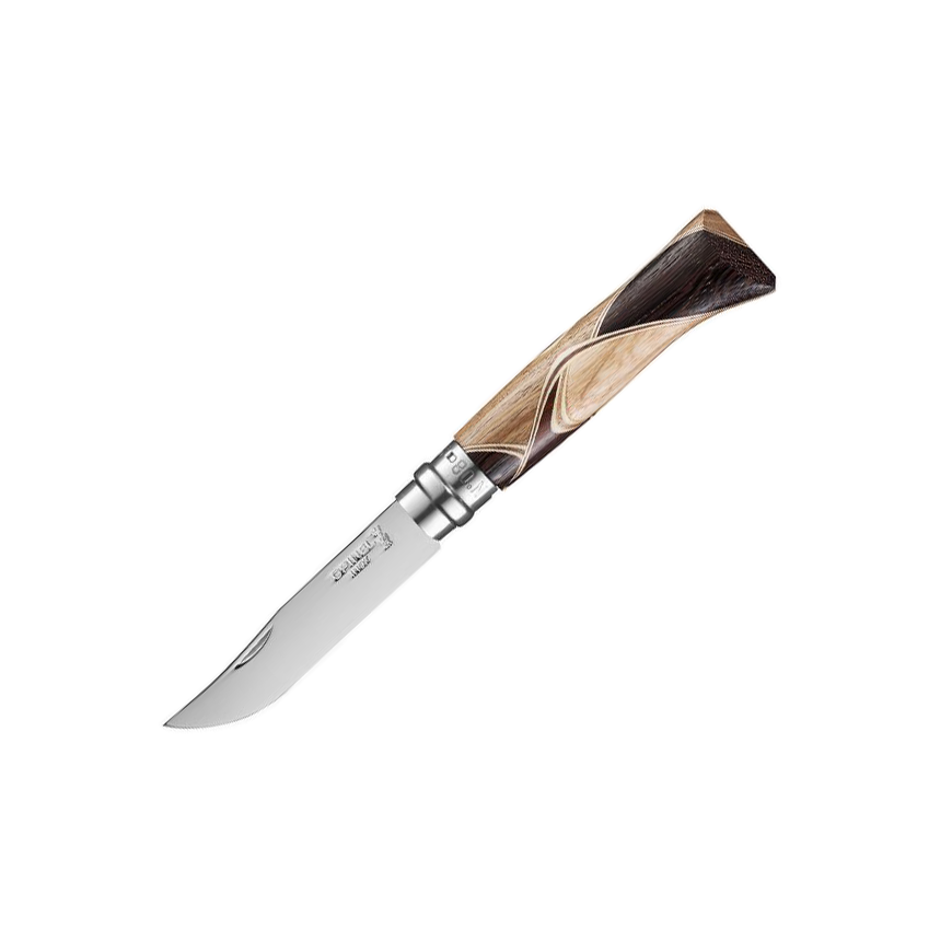 Opinel Chaperon N08 Luxus-Taschenmesser mit 8,5 cm Klinge aus ros...
