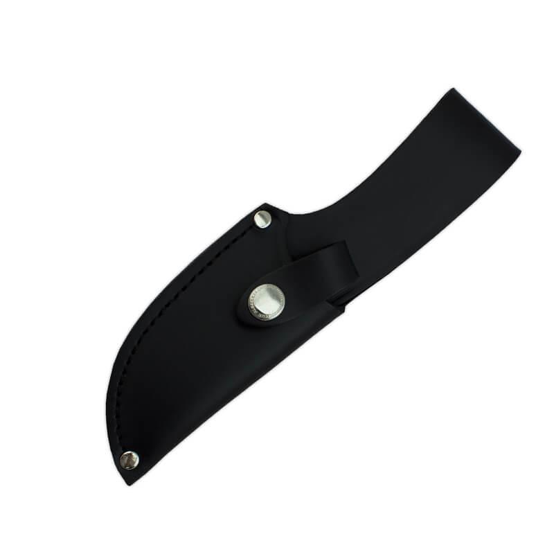 Cudeman skinning knife with non-slip black rubber grip
