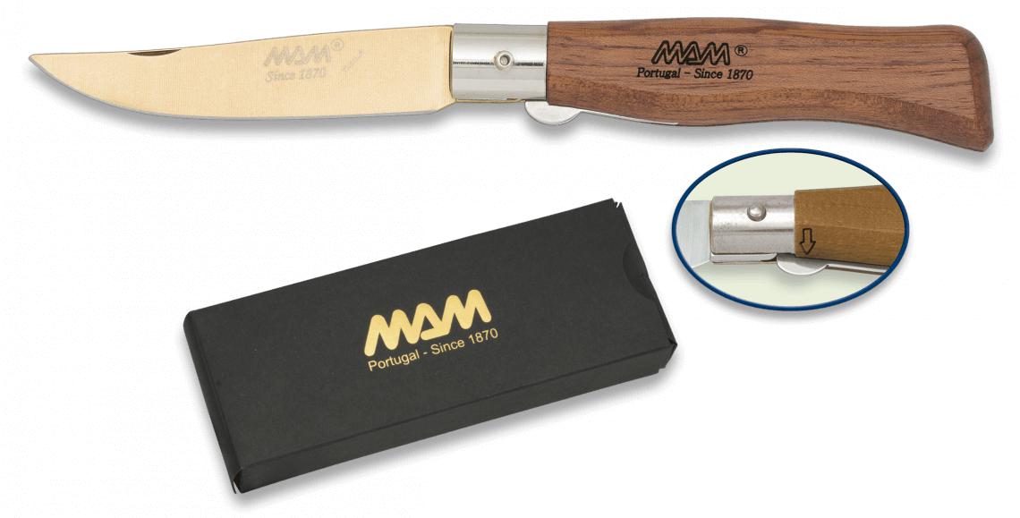 Navaja MAM especial 145 aniversario con mango de madera bubinga y...