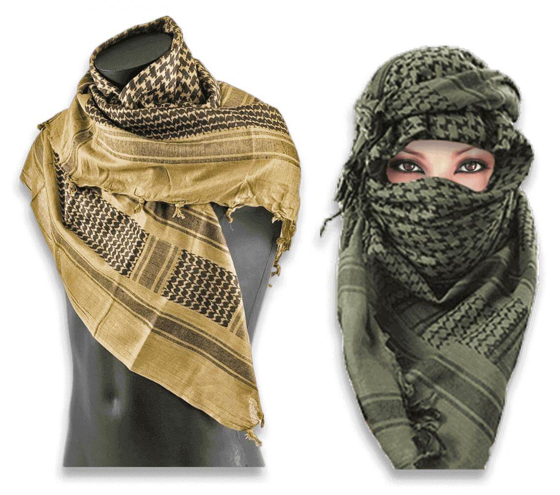 Palästinensisches trockenes Taschentuch, 111 cm lang und 99 cm br...