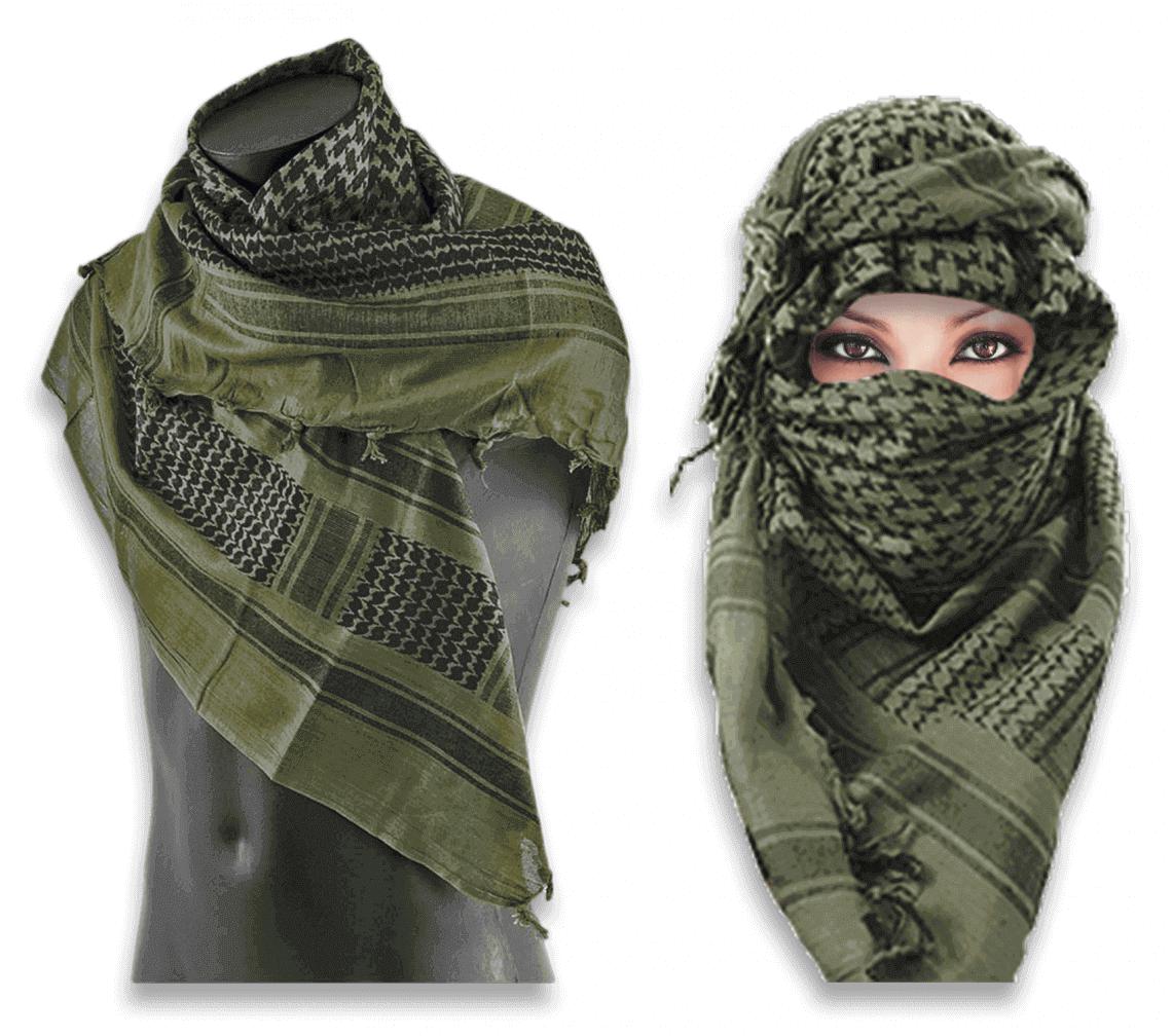 Sciarpa palestinese verde oliva