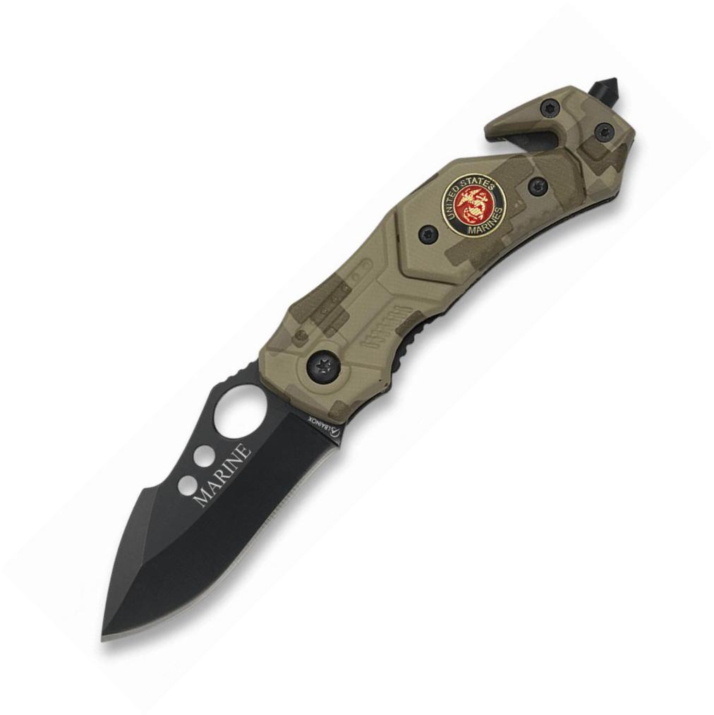 Albainox MARINE safety pocket knife with glass breaker tip and 6 ...