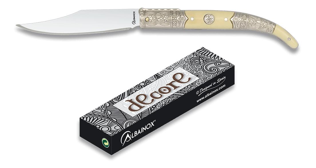 Temperino Albainox cromato presentato in scatola con blocco pisto...