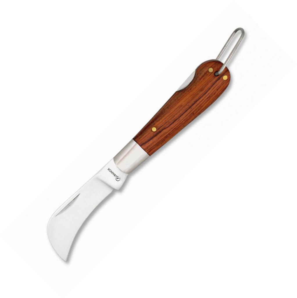 Albainox tranchete pocket knife with wooden handle, steel ferrule...