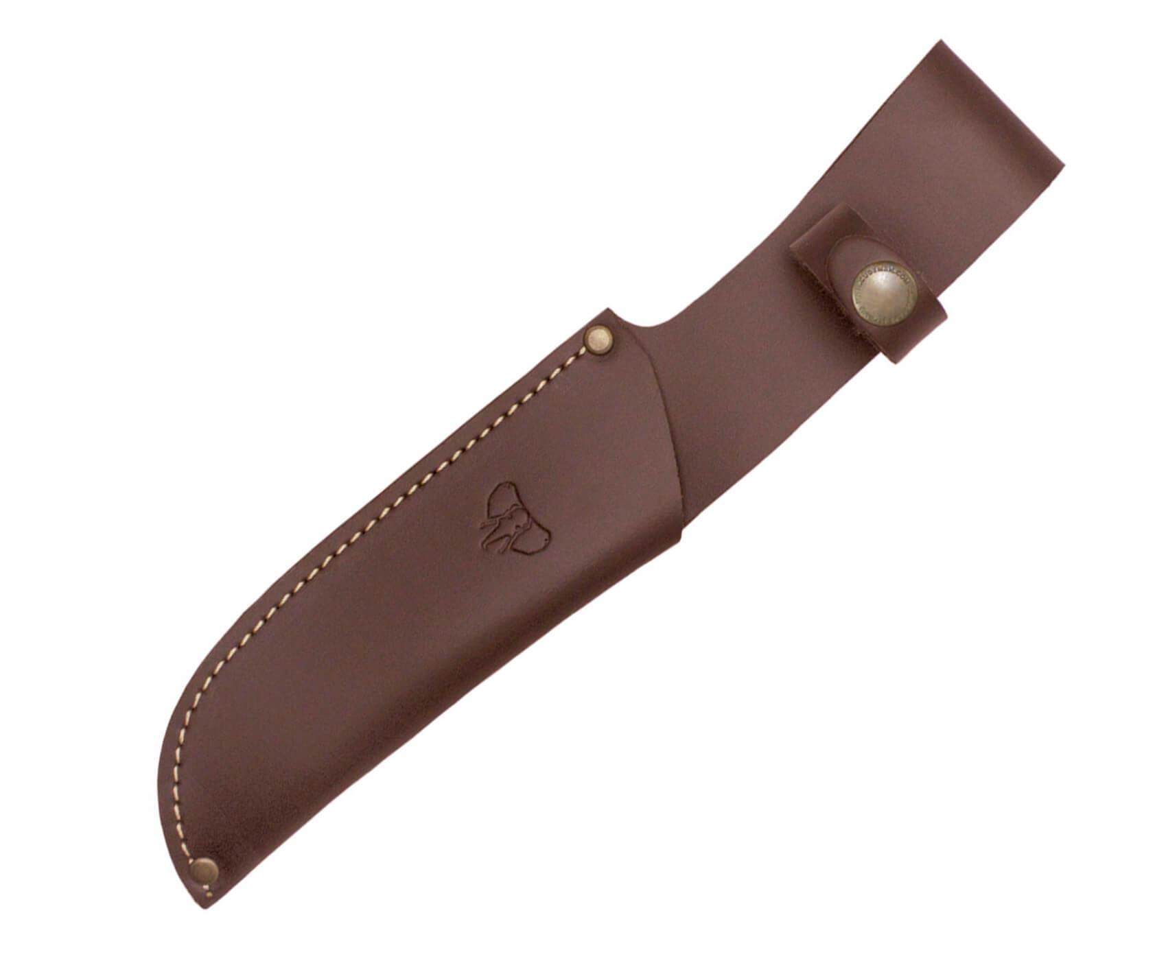 Cuchillo de caza clásico Cudeman con puño de madera de olivo y hoja de acero MoVa de 16 cm