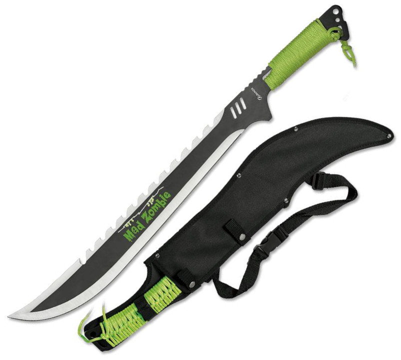 Albainox Mad Zombie Machete con fodero in nylon e lunghezza total...