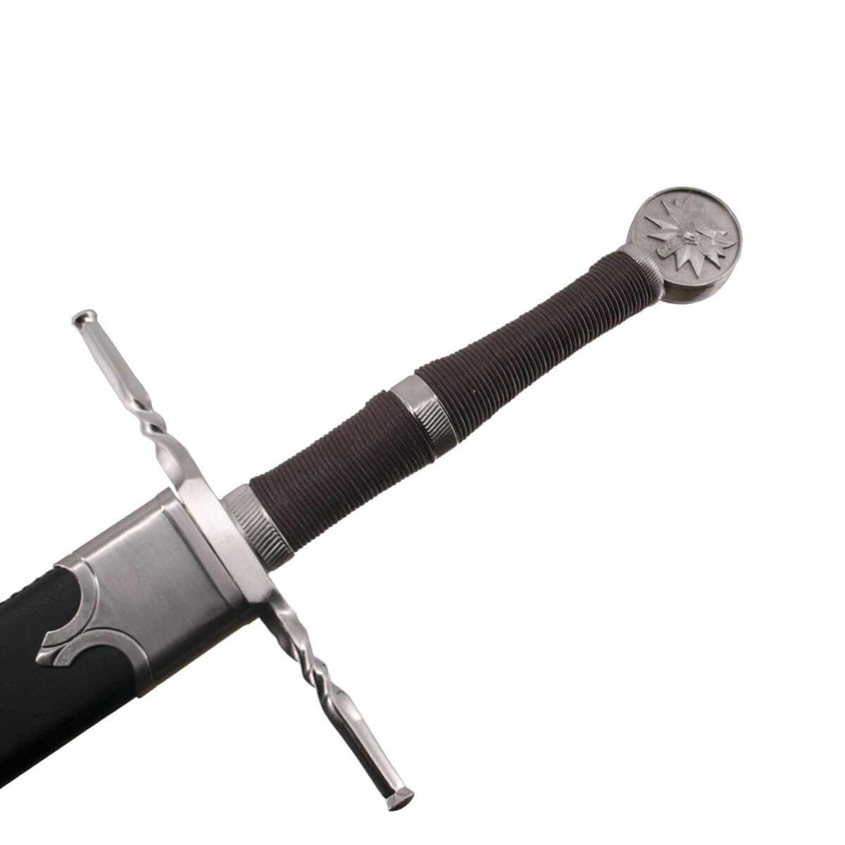 Fantastic sword Geralt of Rivia The Witcher in steel with black scabbard